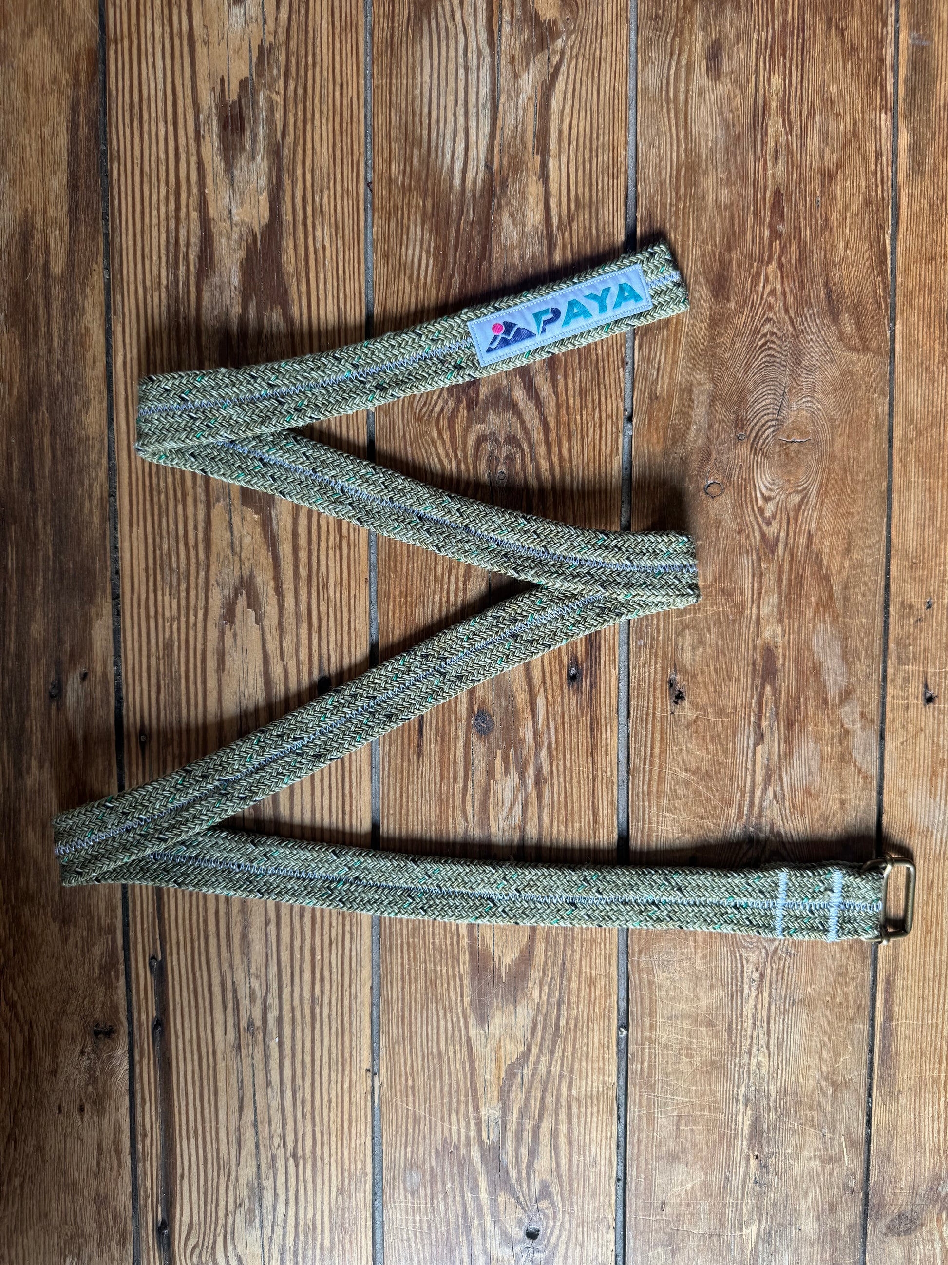 Ceinture PAYA vert à motifs