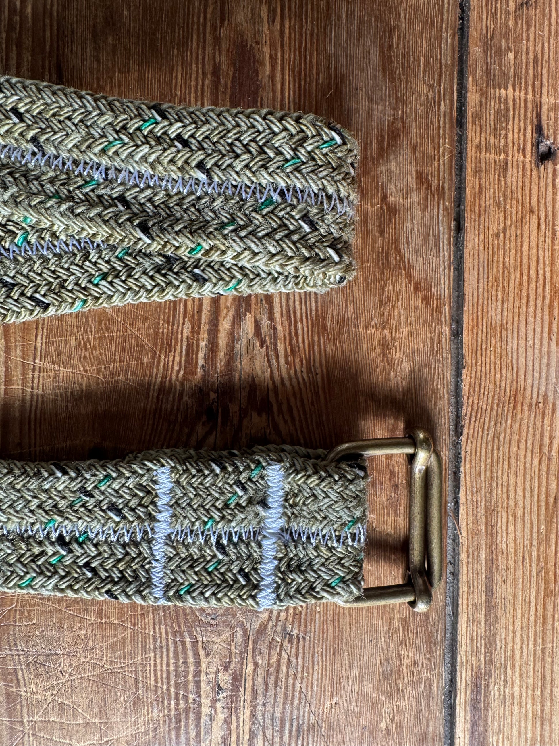 Ceinture PAYA vert à motifs