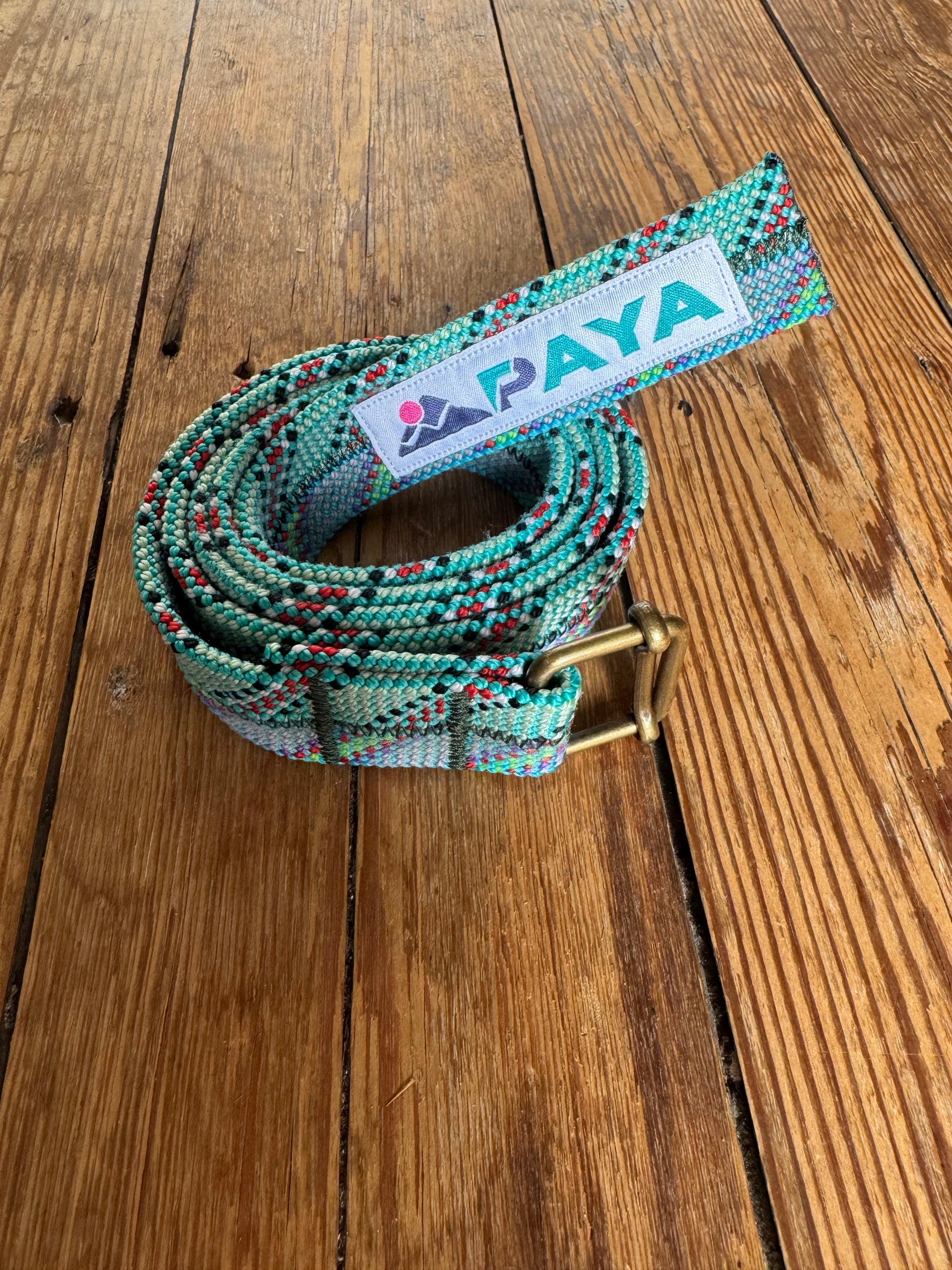 Ceinture PAYA vert/bleu à motifs