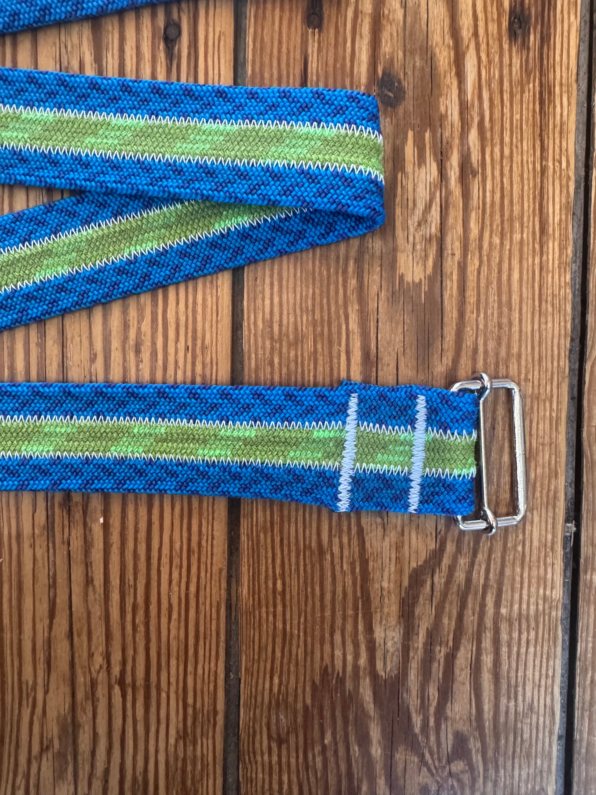 Ceinture PAYA verte/bleu(3 cordes)