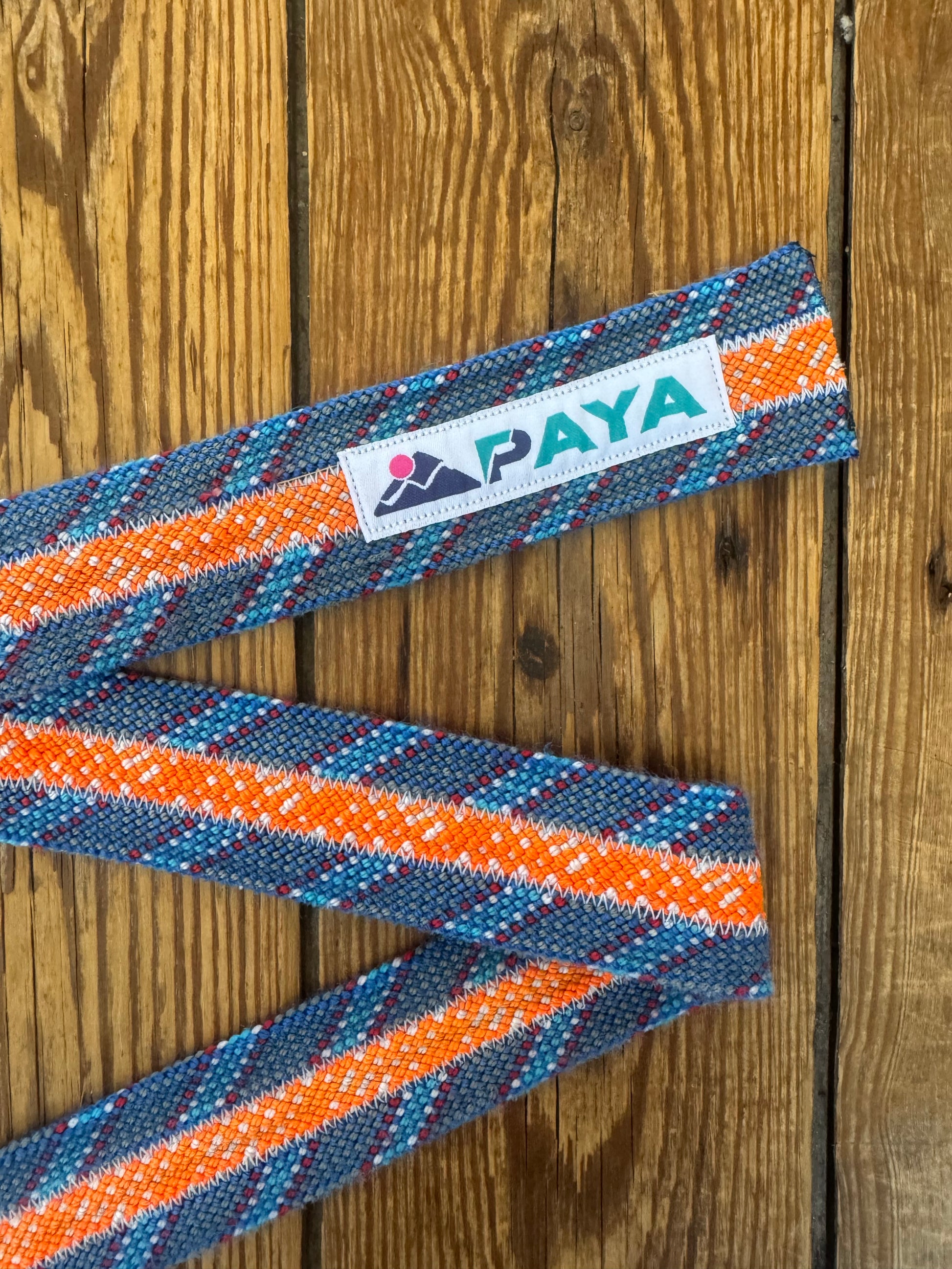 Ceinture PAYA orange/bleu(3 cordes)