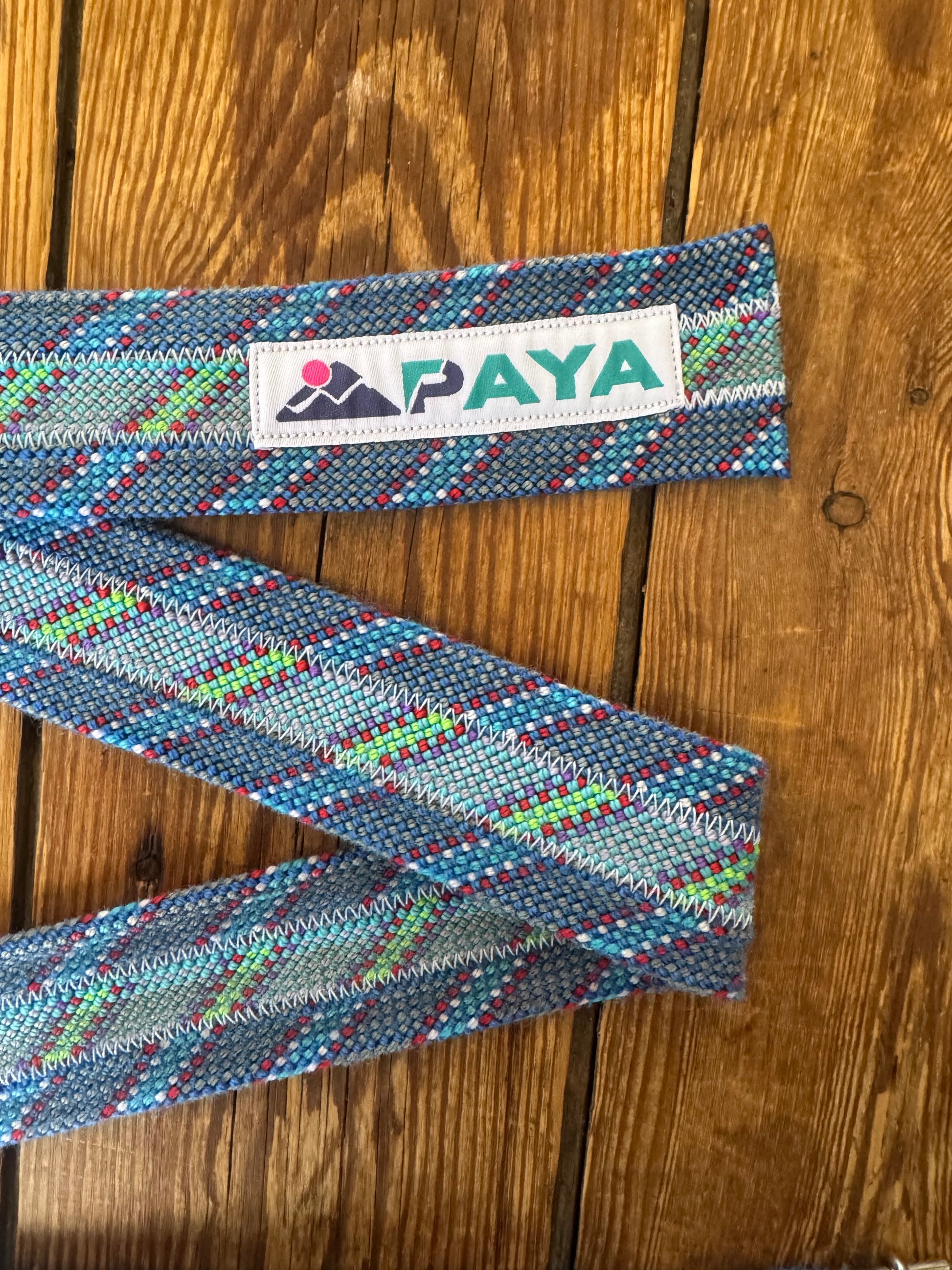 Ceinture PAYA bleu/turquoise (3 cordes)