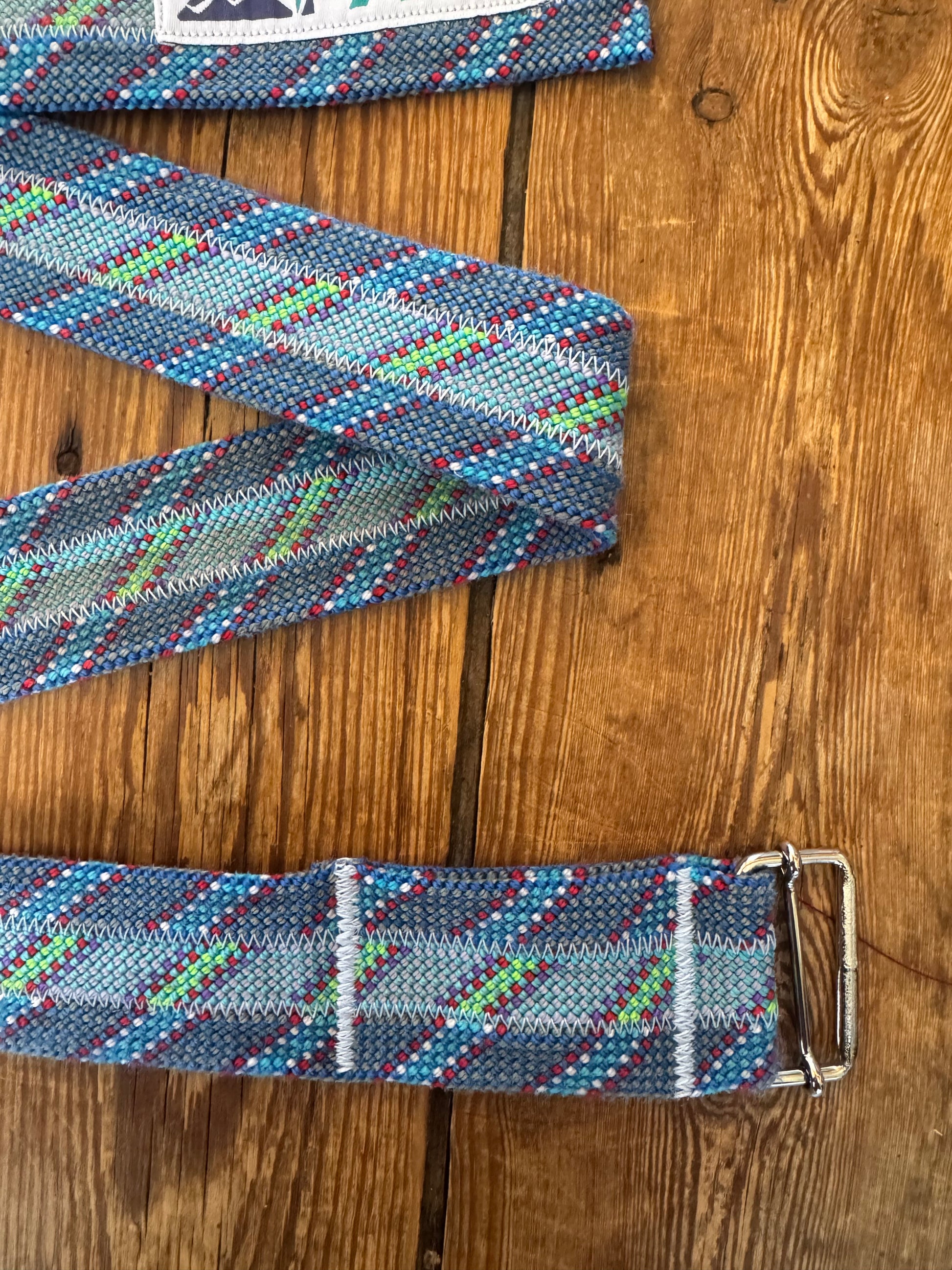 Ceinture PAYA bleu/turquoise (3 cordes)