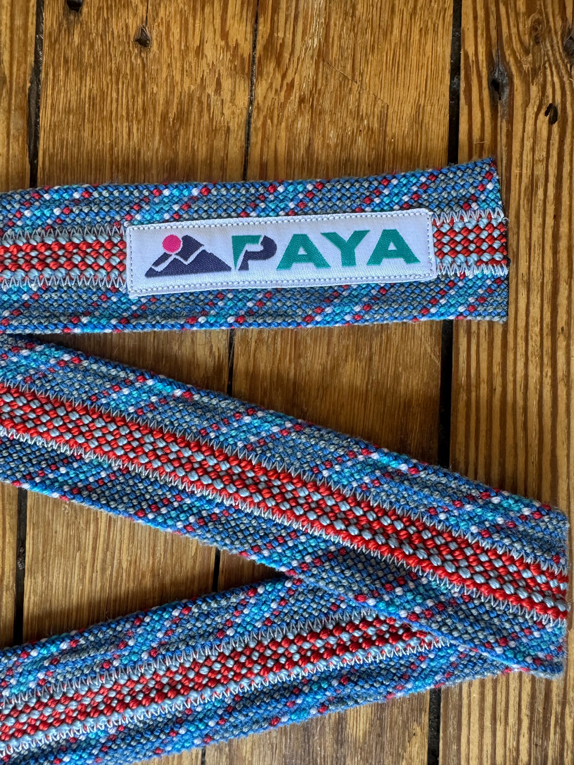 Ceinture PAYA rouge/bleu (3 cordes)