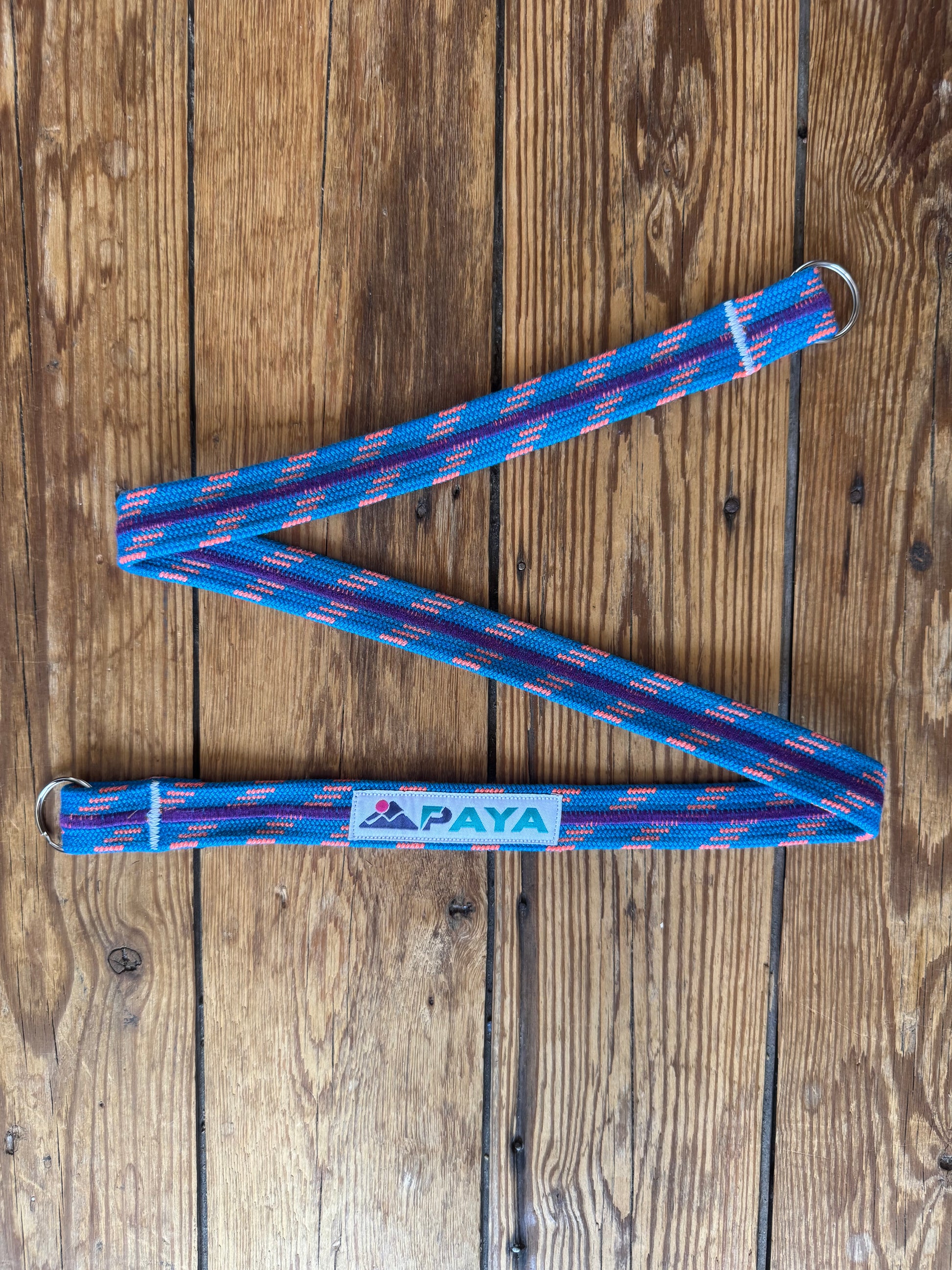 Sangle PAYA bleu avec fil mauve