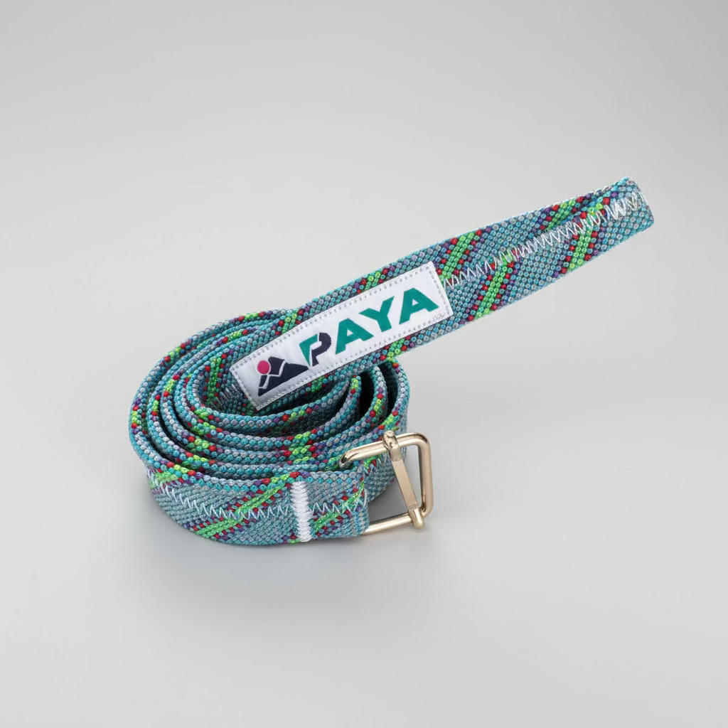 Ceinture en corde d'escalade recyclée bleu ciel, fait main - PAYA