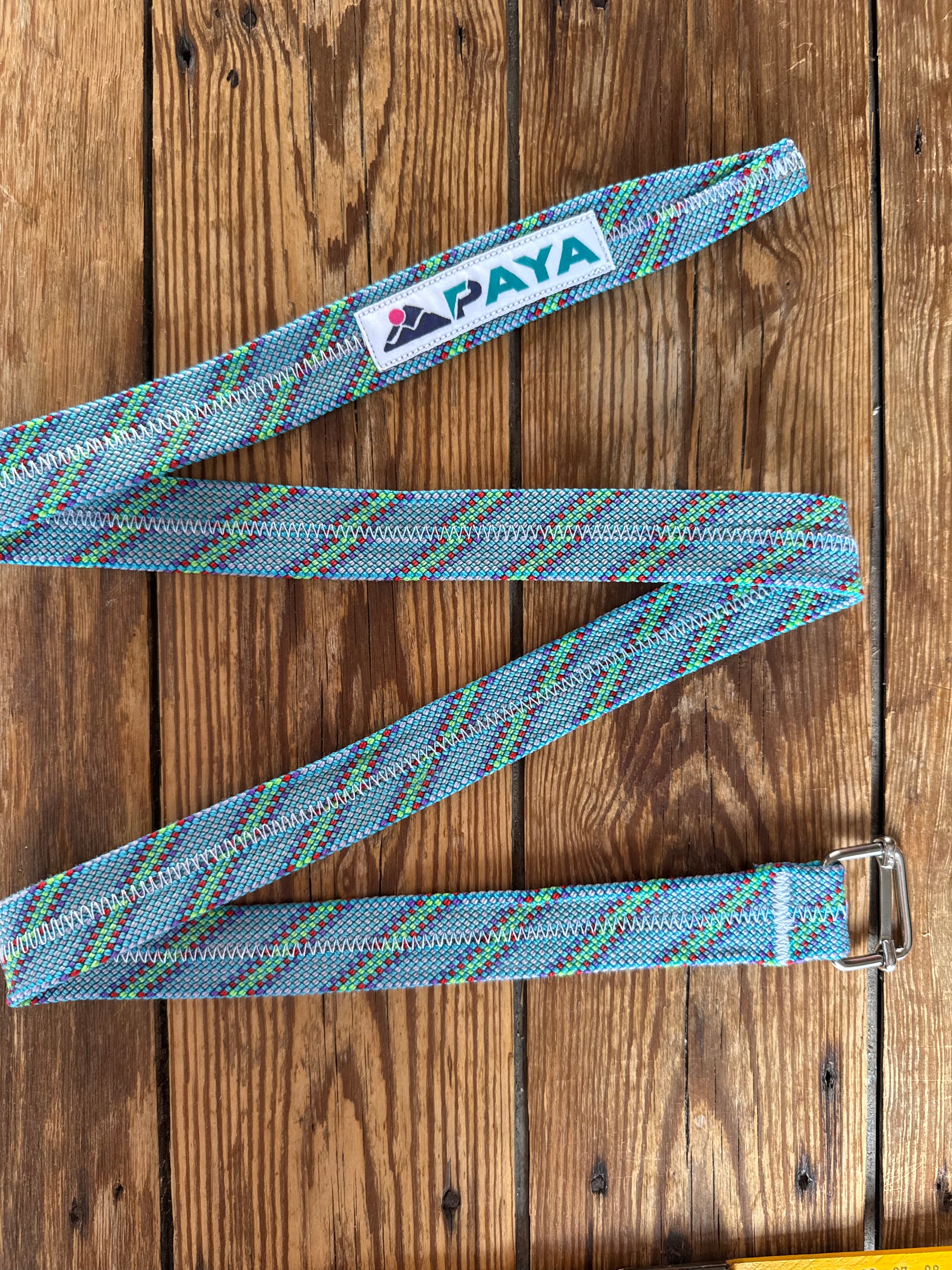 Ceinture upcycling PAYA bleu ciel – corde escalade recyclée | 113 cm PAYA & be unique.