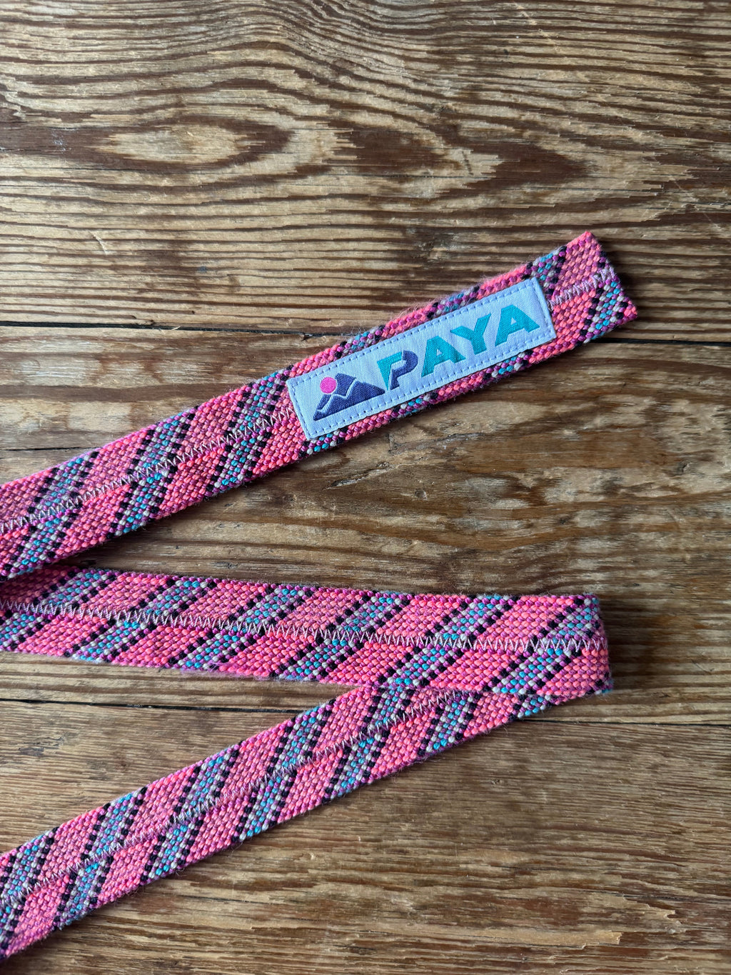 Ceinture en corde d'escalade recyclée rose, fait main en Belgique - PAYA