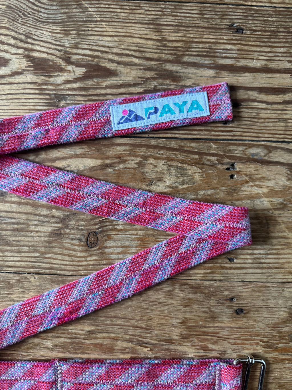 Ceinture en corde d'escalade recyclée rose, fait main - PAYA