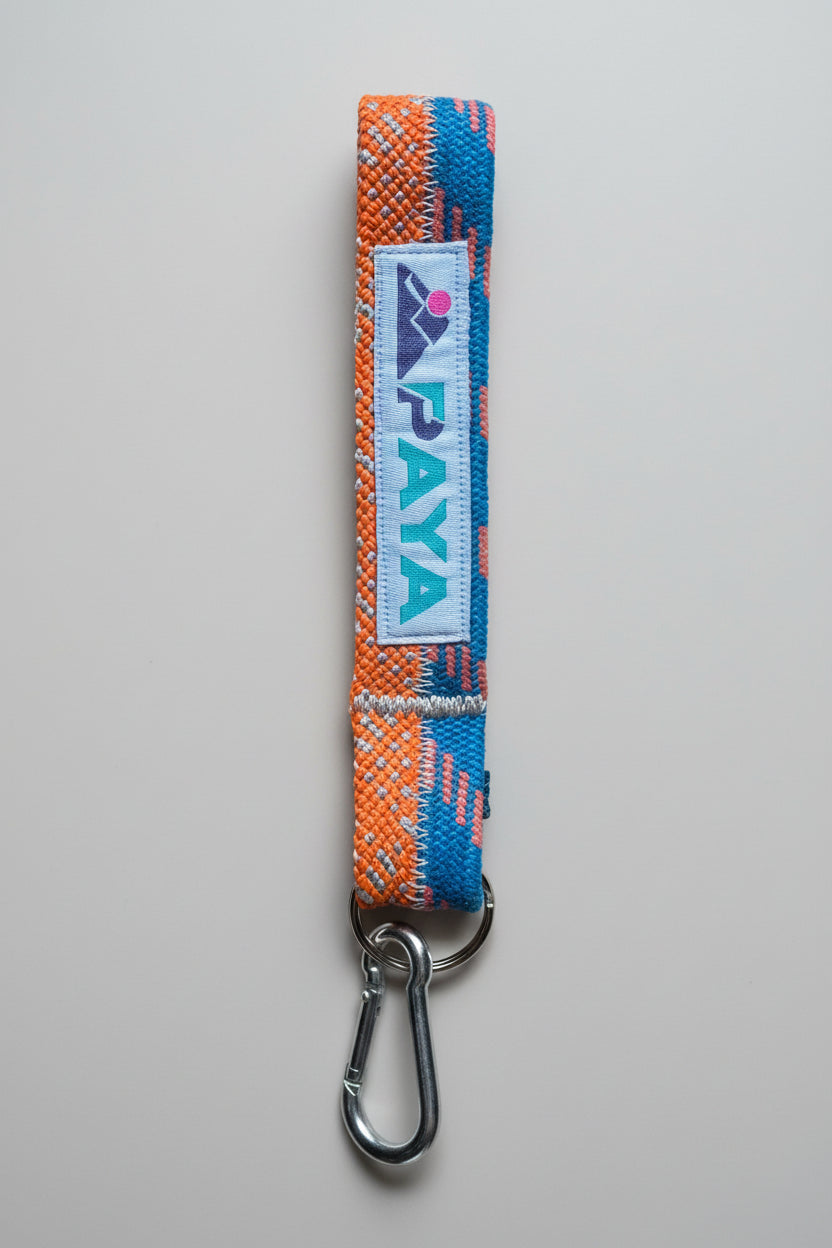Porte-clés orange/bleu PAYA & be unique.