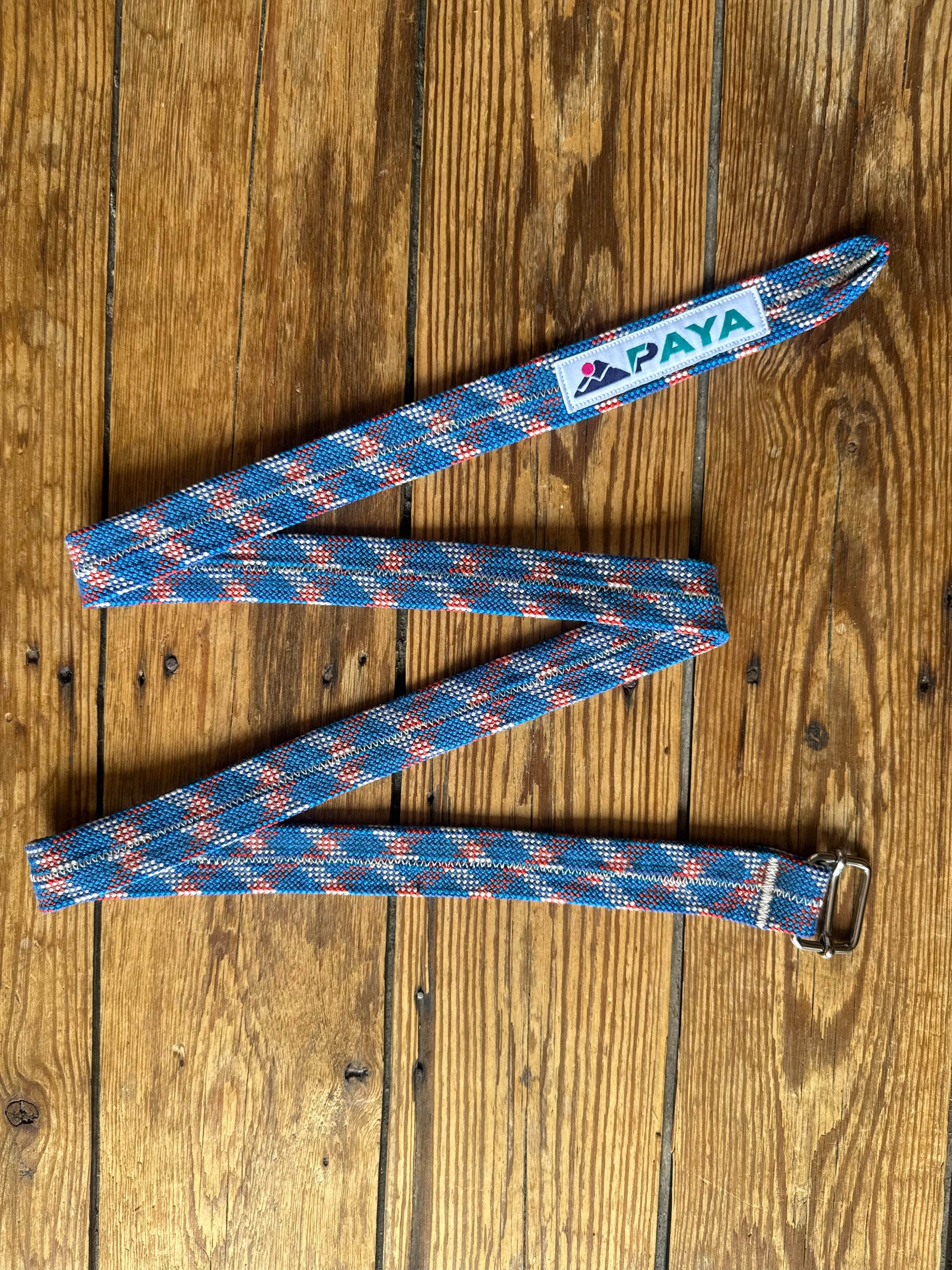 Ceinture upcycling PAYA bleu – corde escalade recyclée PAYA & be unique.