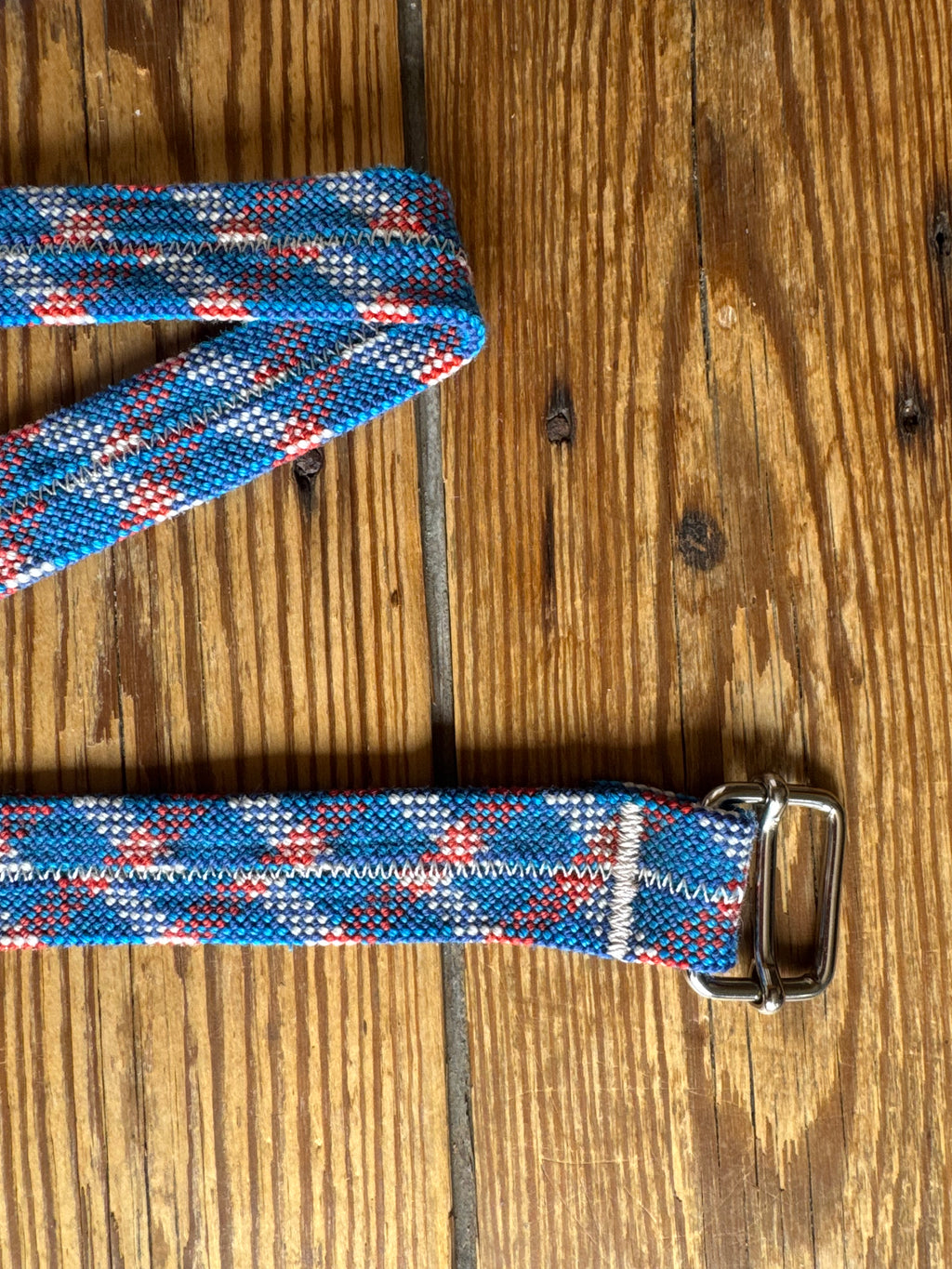 Ceinture upcycling PAYA bleu – corde escalade recyclée PAYA & be unique.