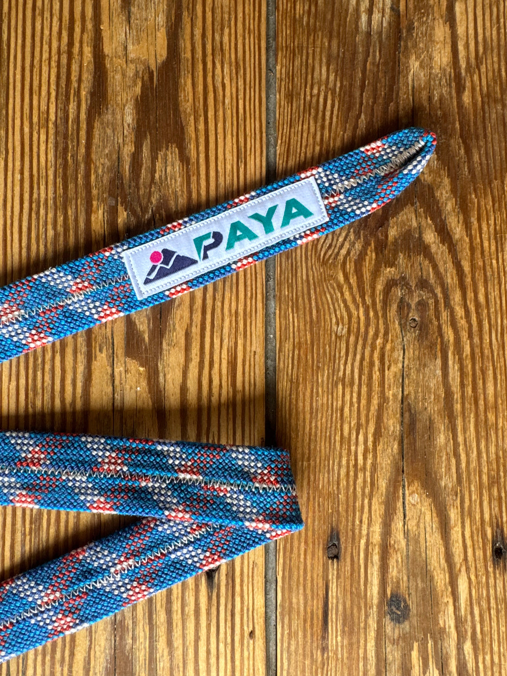 Ceinture upcycling PAYA bleu – corde escalade recyclée PAYA & be unique.