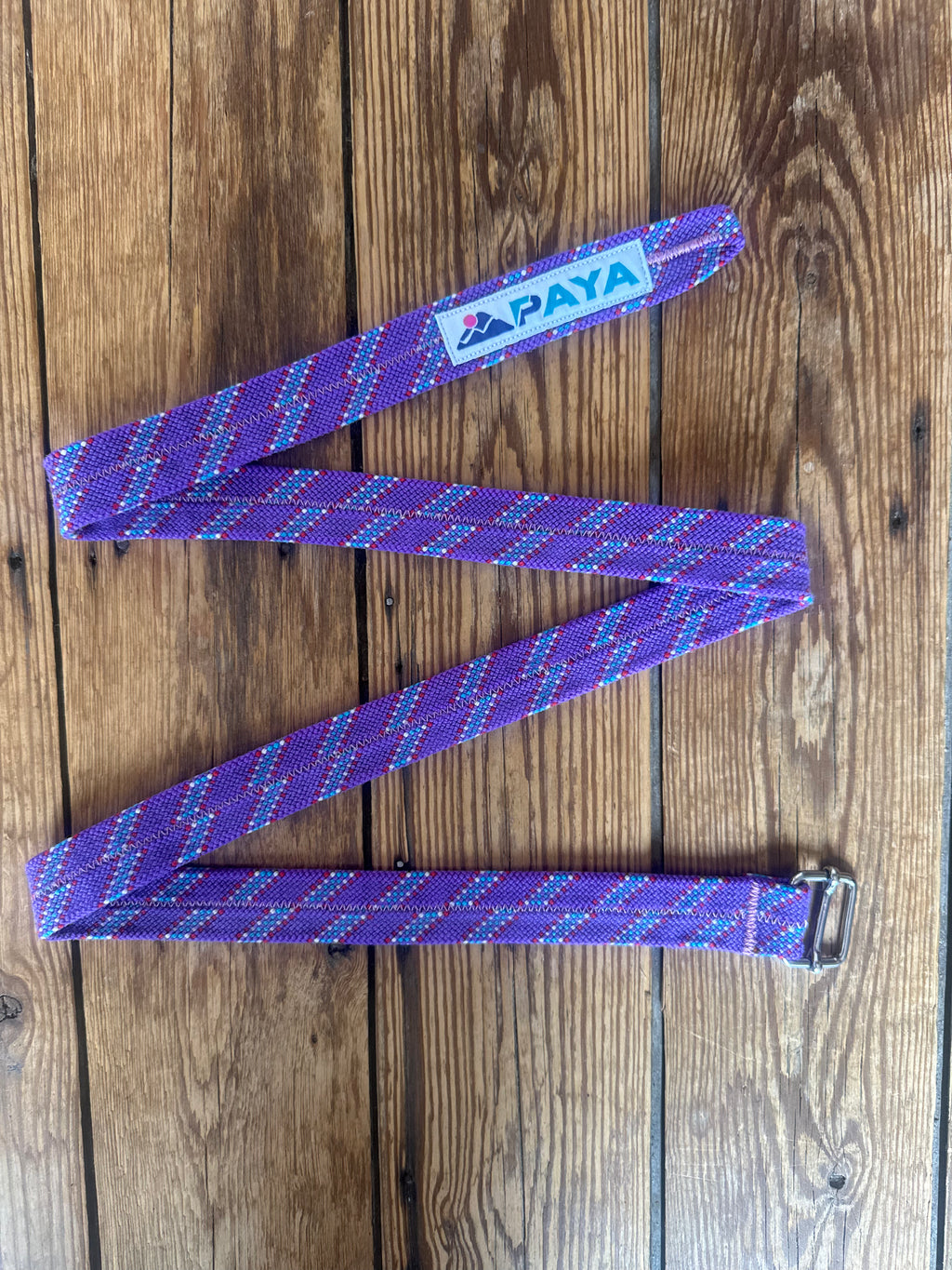 Ceinture upcycling PAYA mauve– corde escalade recyclée PAYA & be unique.