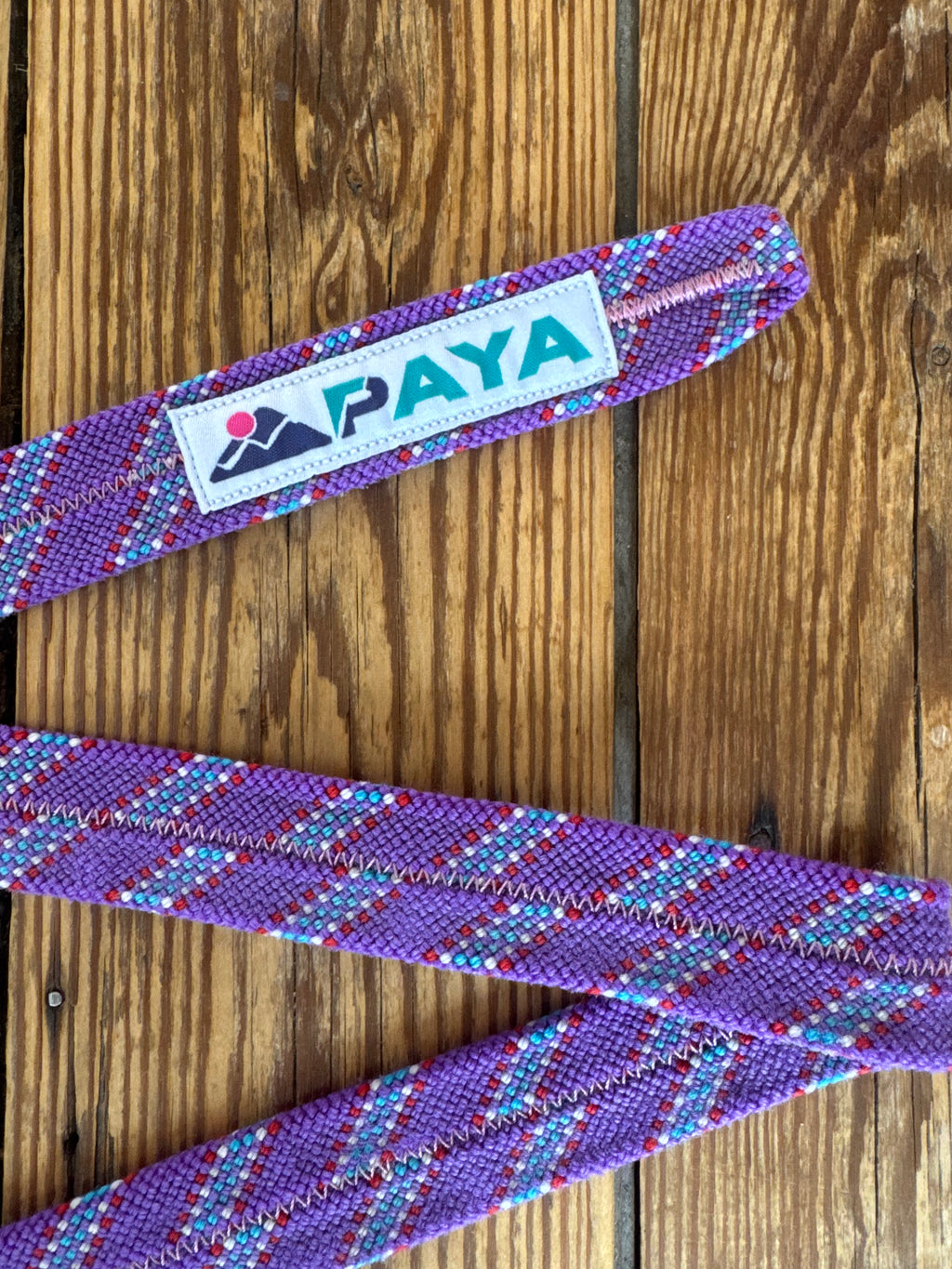 Ceinture upcycling PAYA mauve– corde escalade recyclée PAYA & be unique.