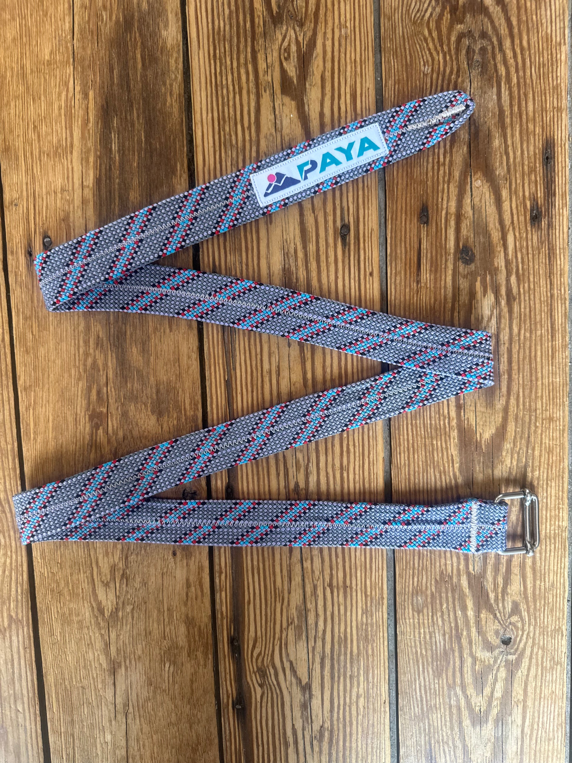Ceinture upcycling PAYA grise– corde escalade recyclée PAYA & be unique.
