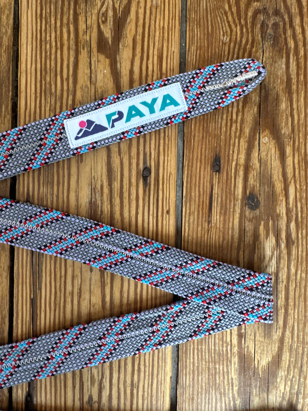 Ceinture upcycling PAYA grise– corde escalade recyclée PAYA & be unique.