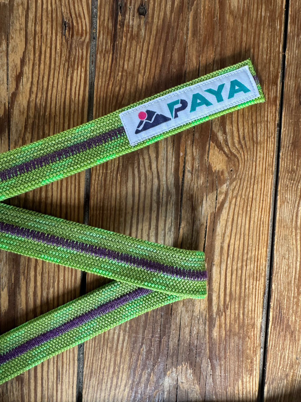 Ceinture PAYA verte (couture mauve)