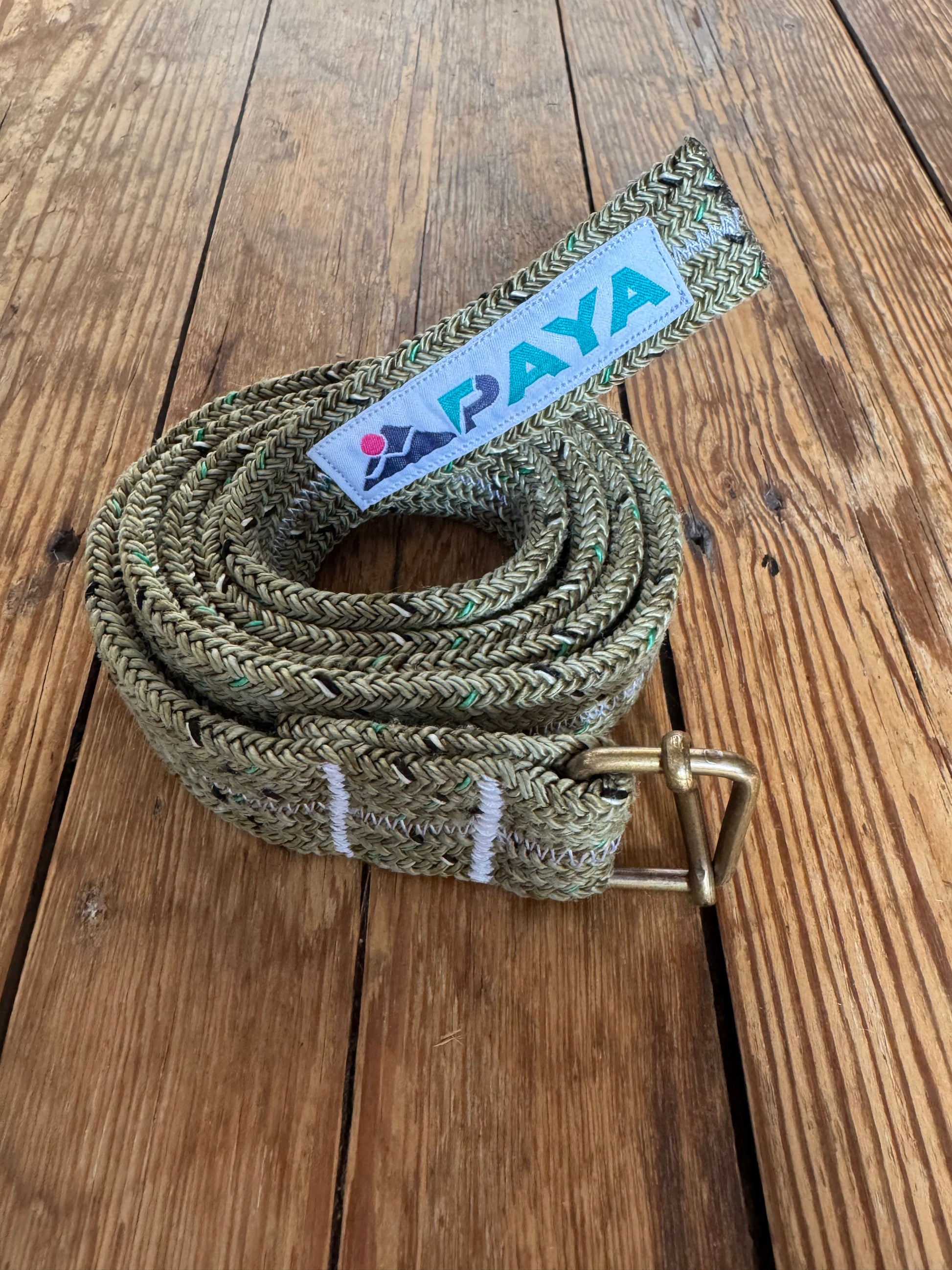 Ceinture PAYA vert à motifs