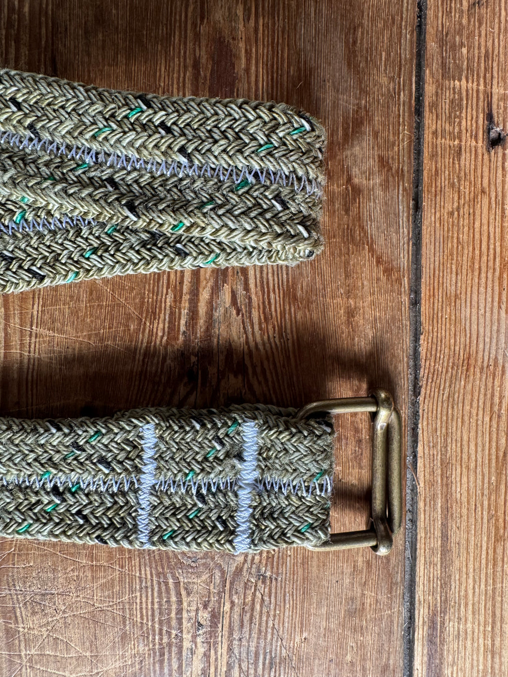 Ceinture PAYA vert à motifs