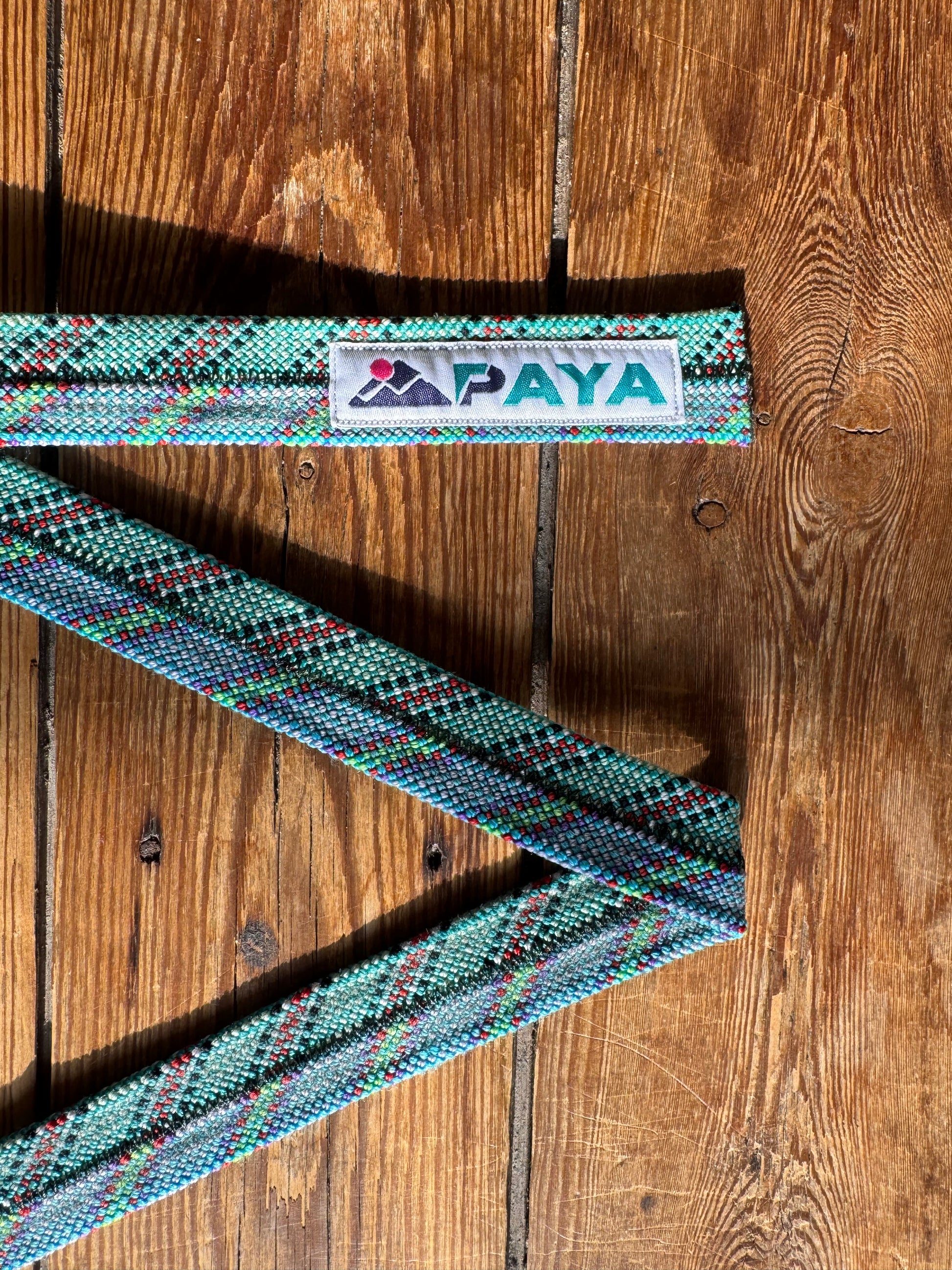 Ceinture PAYA vert/bleu à motifs