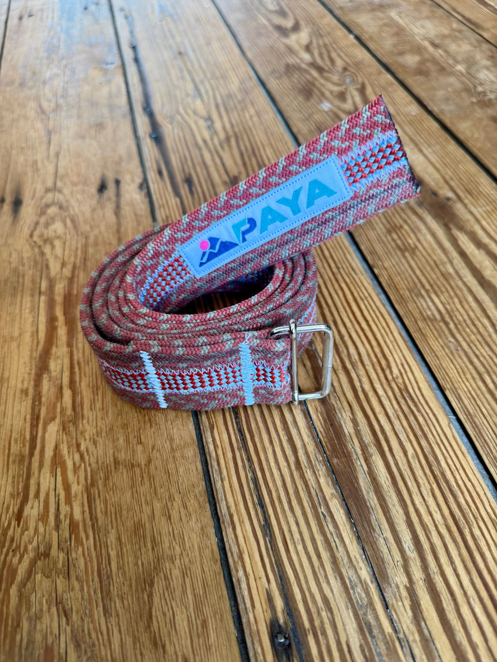 Ceinture PAYA rouge/orange (3 cordes)