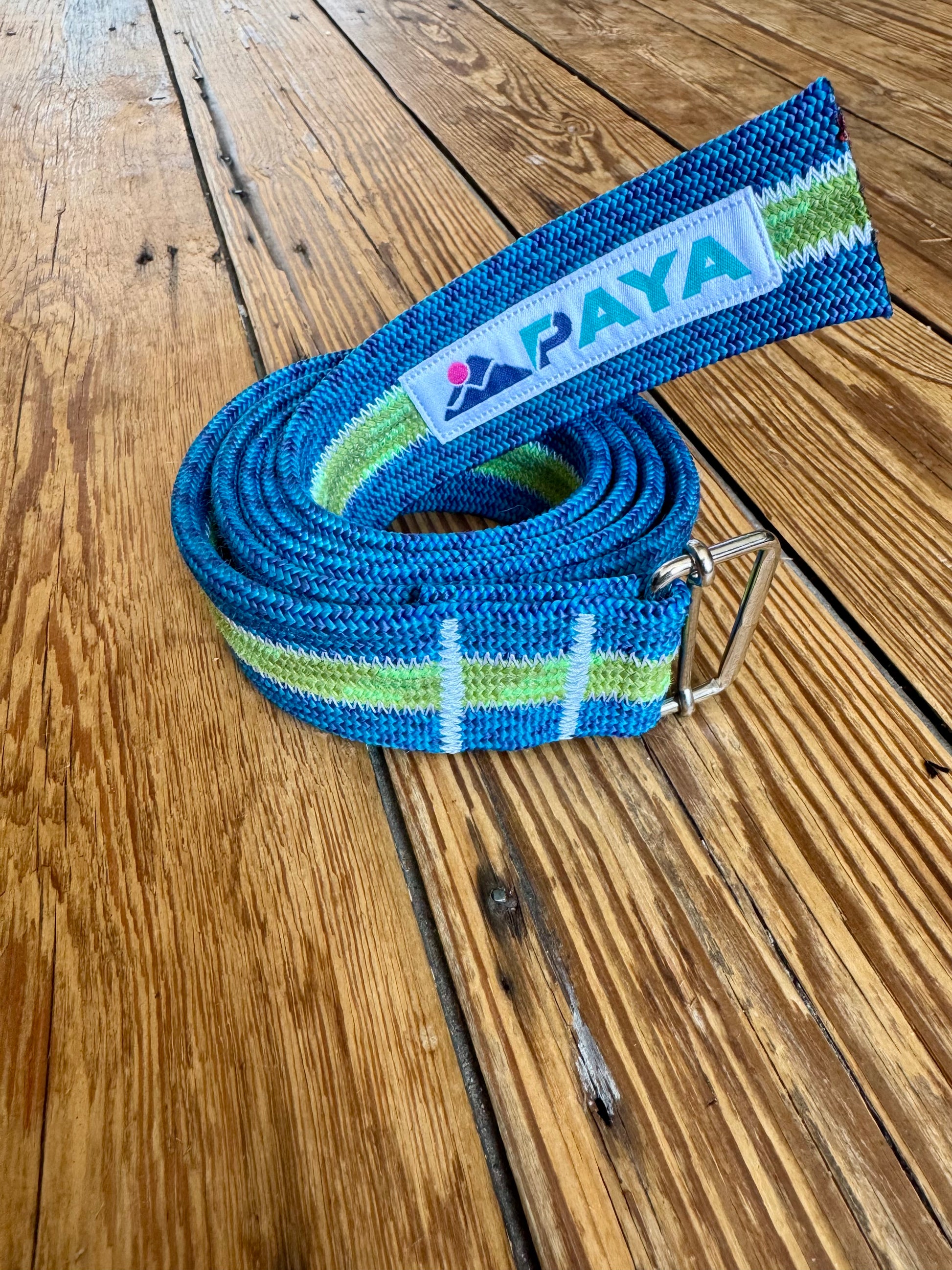 Ceinture PAYA verte/bleu(3 cordes)