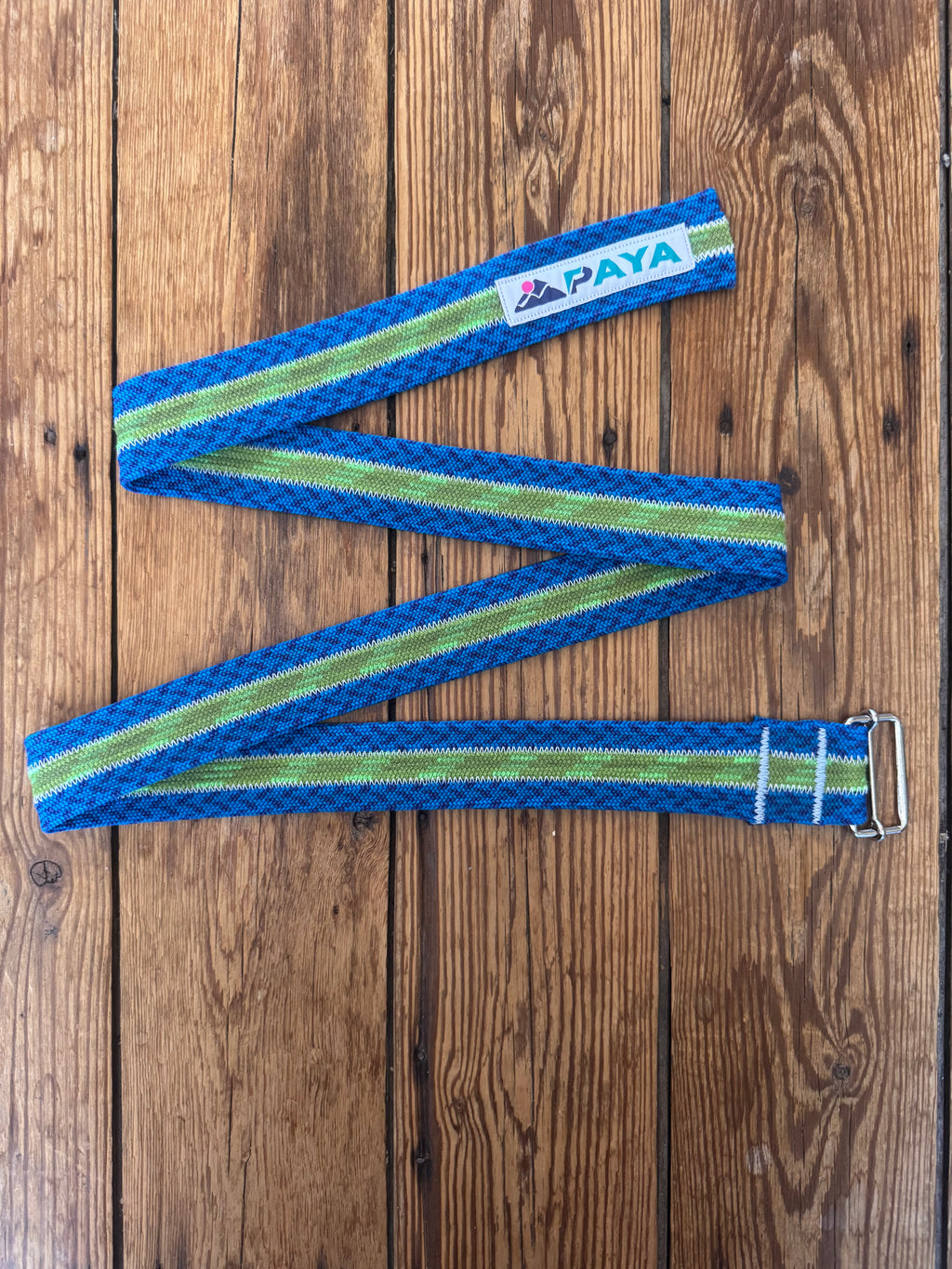 Ceinture PAYA verte/bleu(3 cordes)