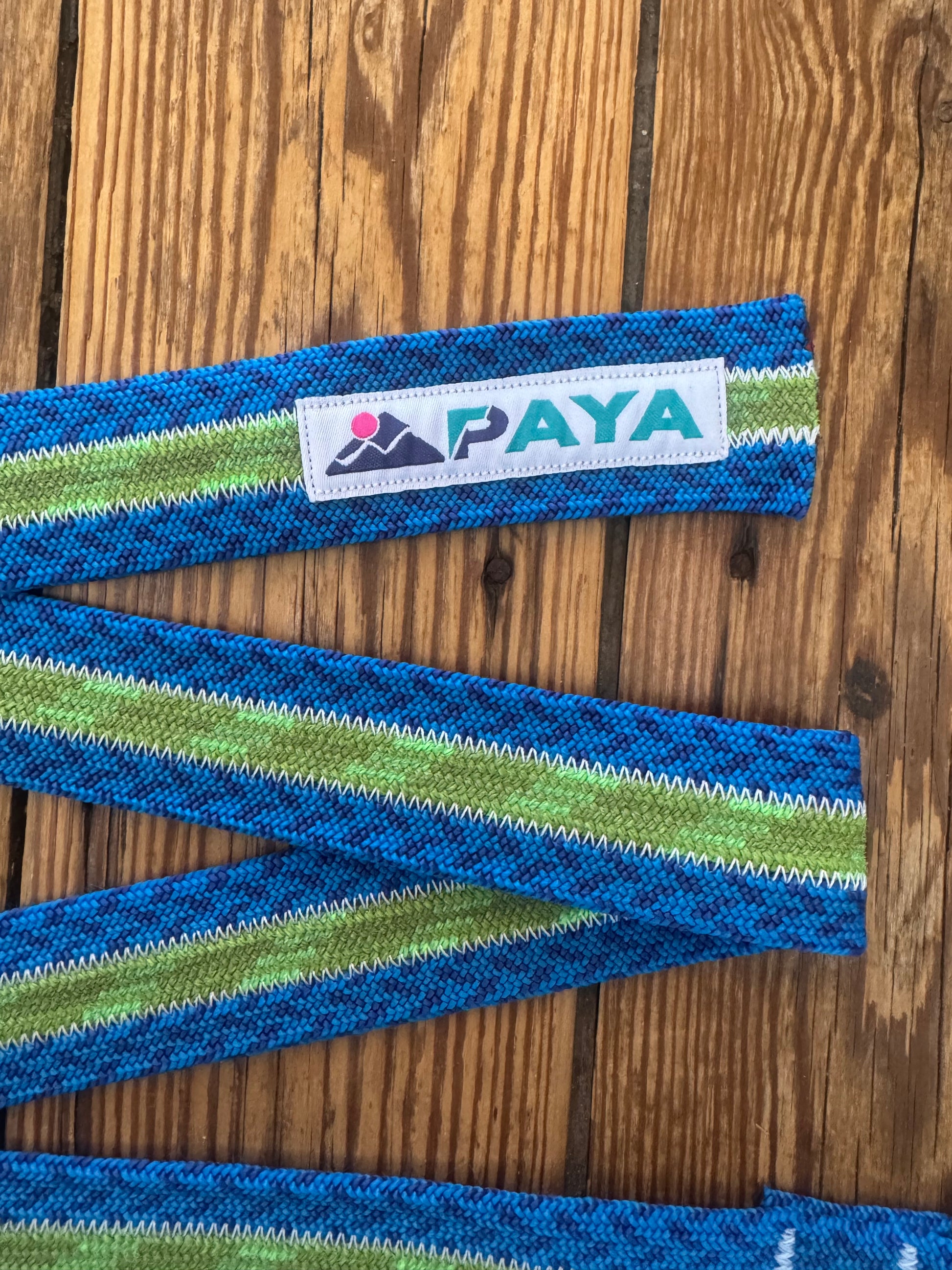 Ceinture PAYA verte/bleu(3 cordes)