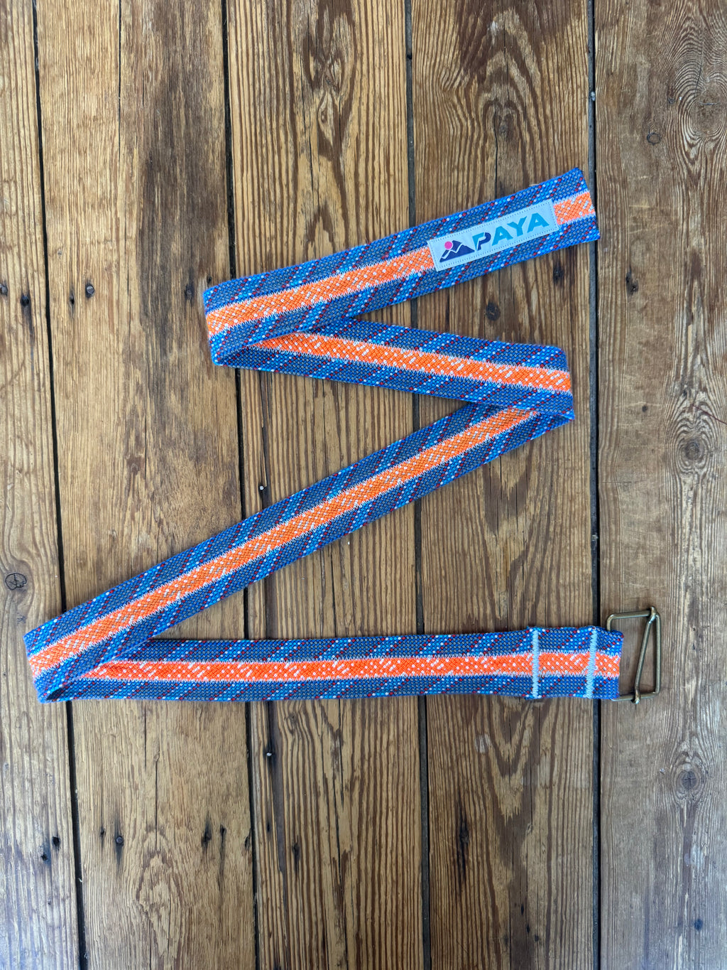 Ceinture PAYA orange/bleu(3 cordes)