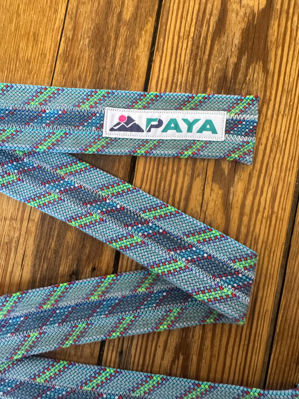 Ceinture PAYA bleu/turquoise (3 cordes)