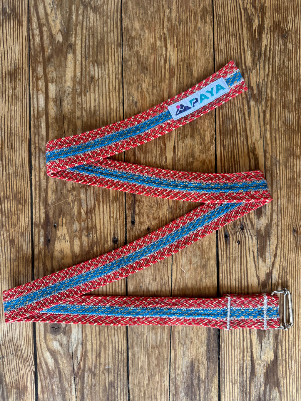 Ceinture PAYA orange-rouge/bleu (3 cordes)