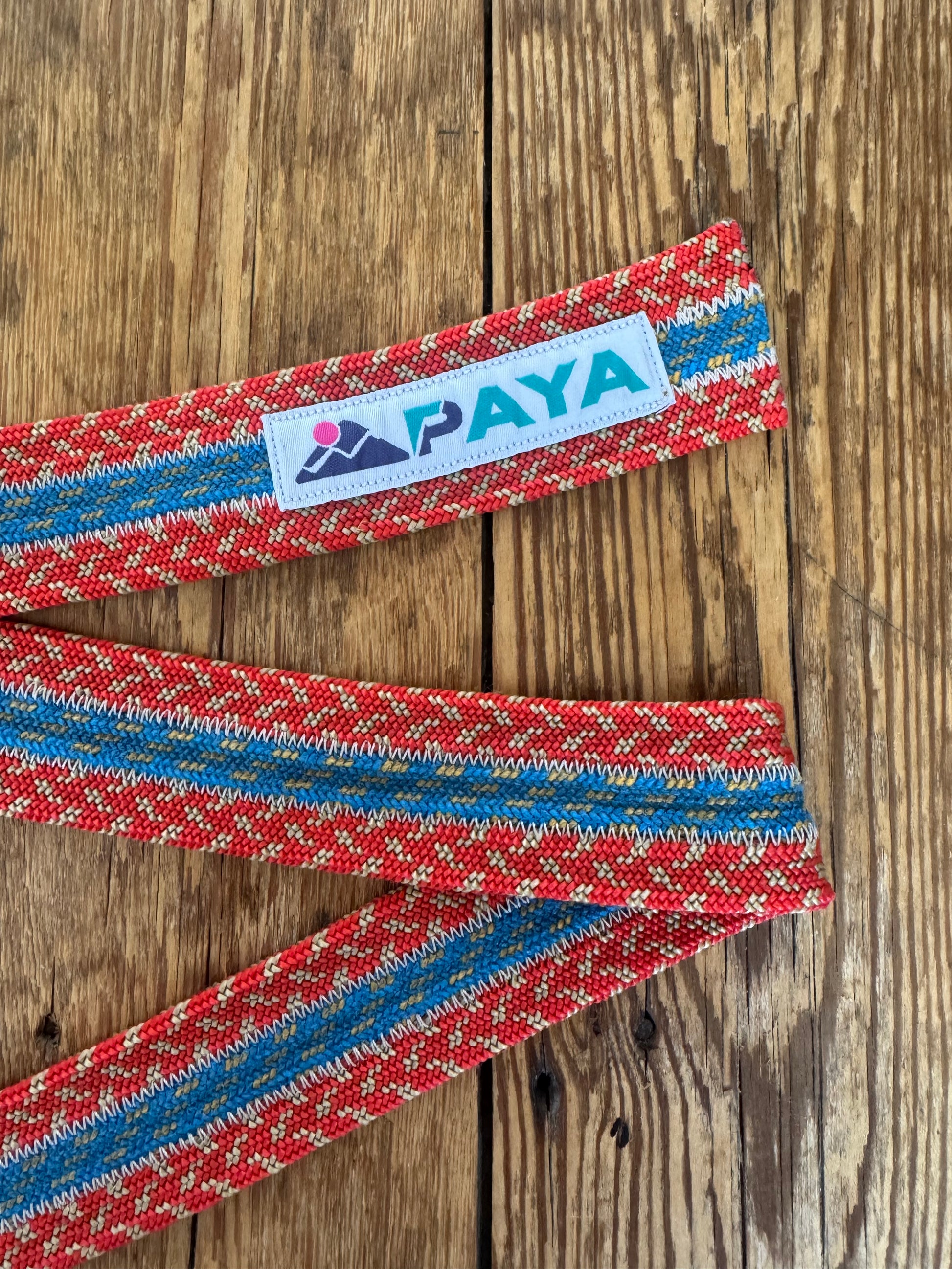Ceinture PAYA orange-rouge/bleu (3 cordes)