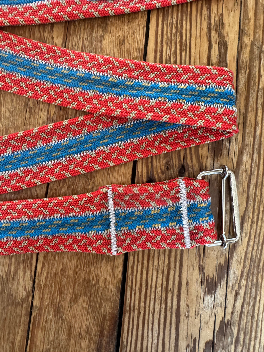 Ceinture PAYA orange-rouge/bleu (3 cordes)