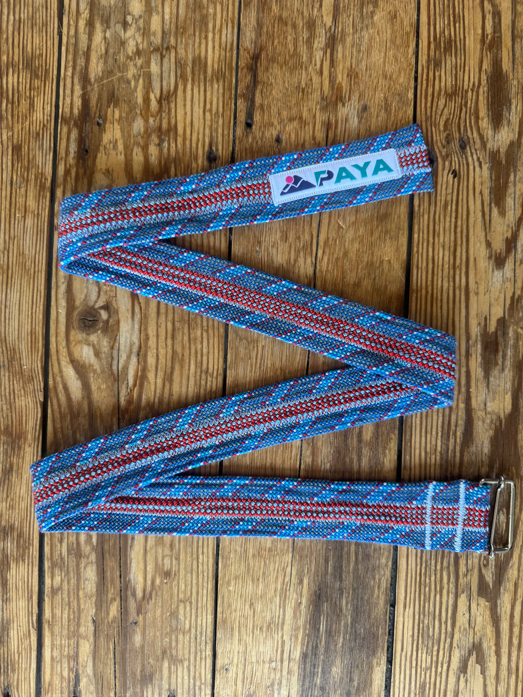 Ceinture PAYA rouge/bleu (3 cordes)