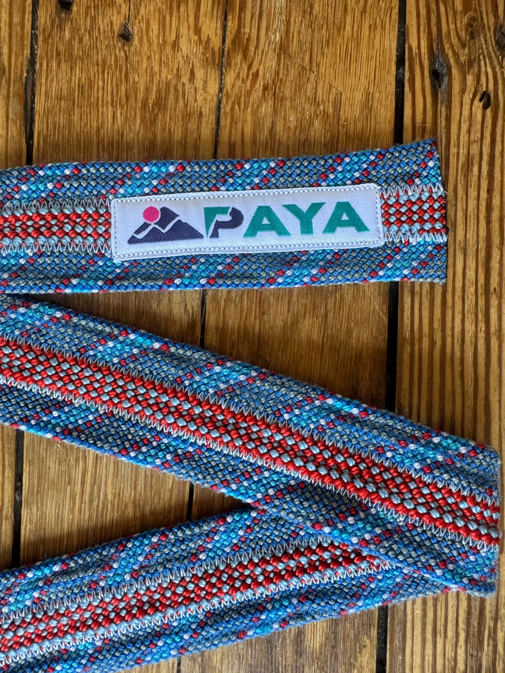Ceinture PAYA rouge/bleu (3 cordes)