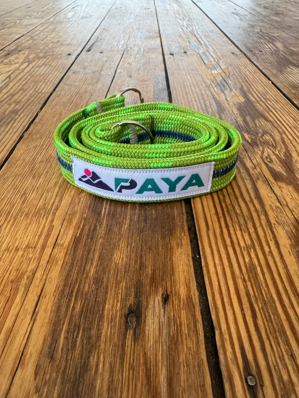 Sangle PAYA verte avec fil bleu